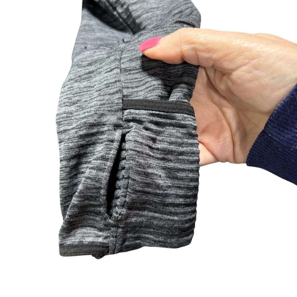 Nike Dri-FIT Element Half Zip Running Top Gray Space Dye Waffle Knit WomenM‎ #61
